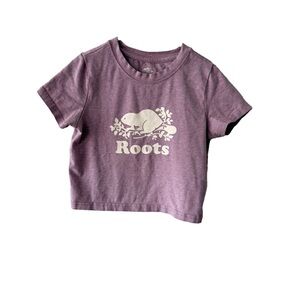 Roots Kids Lavender Short Sleeve Tee 7/8 Years